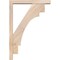 Ekena Millwork Merced Block Smooth Bracket w/ Offset Brace, Douglas Fir, 3 1/2"W x 18"D x 26"H BKT0402X18X26MRC05SDF - alternate 2